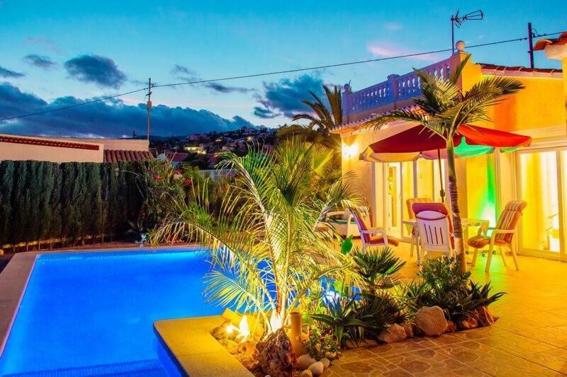 Villa Hayahay With Private Pool & Amazing View Calpe Esterno foto